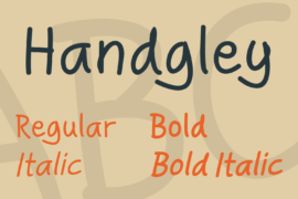Handgley Font Family