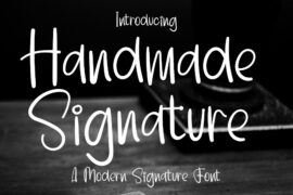 Handmade Signature Font
