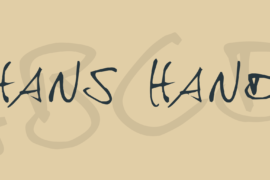 hans hand Font