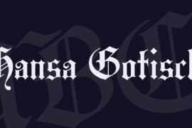 Hansa Gotisch Font