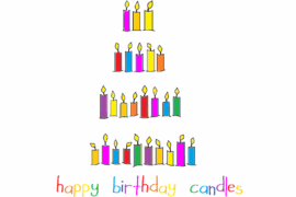 Happy Birthday Candles Font