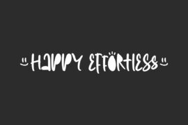 HappyEffortless Demo Font