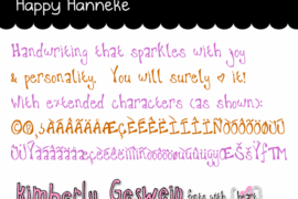 happyhanneke Font