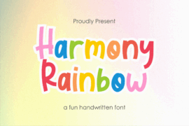 Harmony Rainbow Demo Font