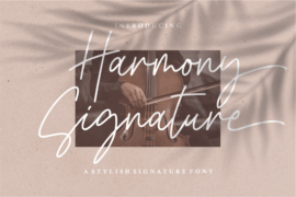 Harmony Signature Font