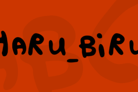 HARU_BIRU Font