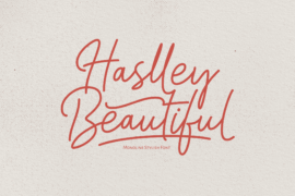Haslley Beautiful Demo Version Font