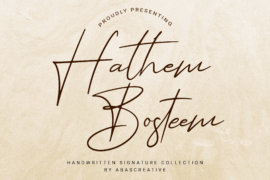 Hathem Bosteem FREE Font