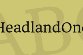 HeadlandOne Font