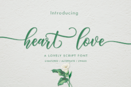 Heart love Font