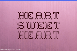Heart Sweet Heart Font