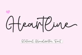 Heartline – Personal Use Font
