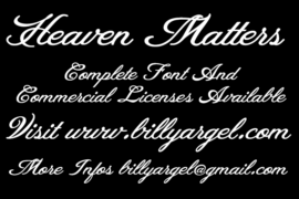 Heaven Matters Personal Use Font