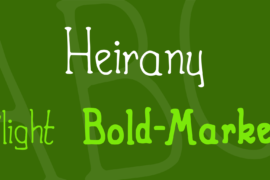 Heirany Font Family