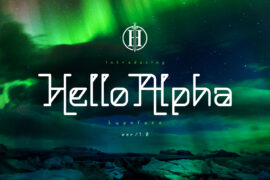Hello Alpha Font