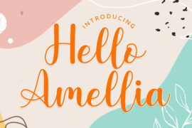 Hello Amellia – Demo Font