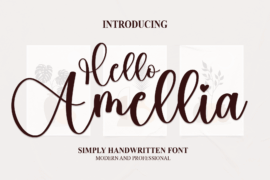 Hello Amellia Font