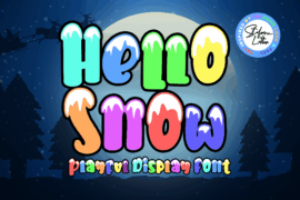 Hello Snow – Personal use Font
