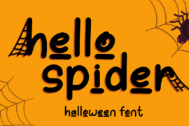 hello spider – Personal Use Font