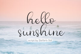 hello sunshine Font