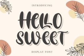 Hello Sweet – Personal Use Font