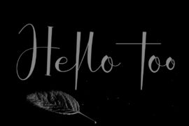 Hello Too Font