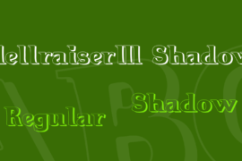 Hellraiser3 Shadow Font Family