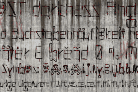 Hells Kittchen Devil God Font Family