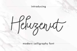 Heluzenut Demo Font