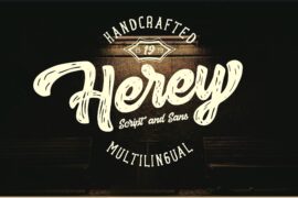 Herey Script Free Version Font