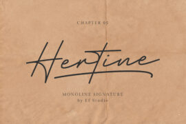 Hertine – Personal Use Font