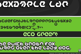 Hexample LDR Font
