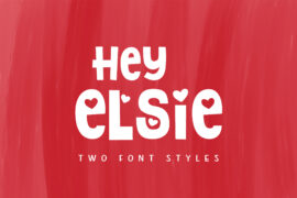 Hey Elsie Font Family