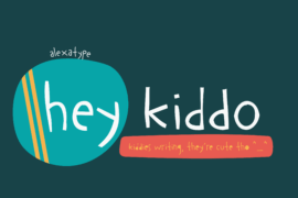 Hey Kiddo demo Font