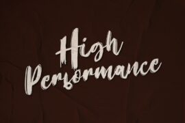 High Performance Demo Font