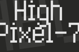 High Pixel-7 Font