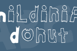 Hildinia Donut Font