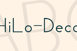 HiLo-Deco Font