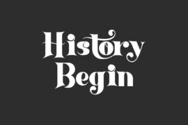 History Begin Demo Font