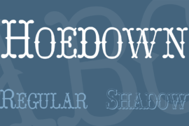 Hoedown Font Family