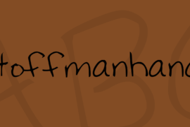 Hoffmanhand Font