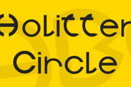 Holitter Circle Font