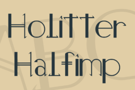 Holitter Halfimp Font
