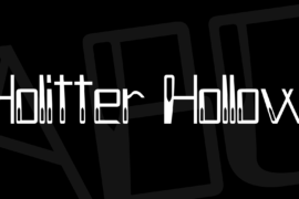 Holitter Hollow Font