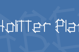 Holitter Plan Font