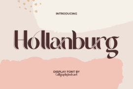 Hollanburg Demo Font