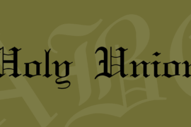 Holy Union Font