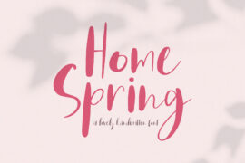 Home Spring Font