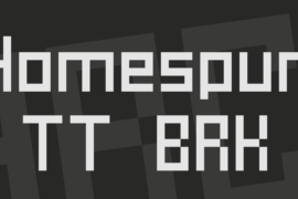 Homespun TT BRK Font
