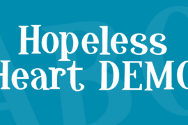 Hopeless Heart DEMO Font